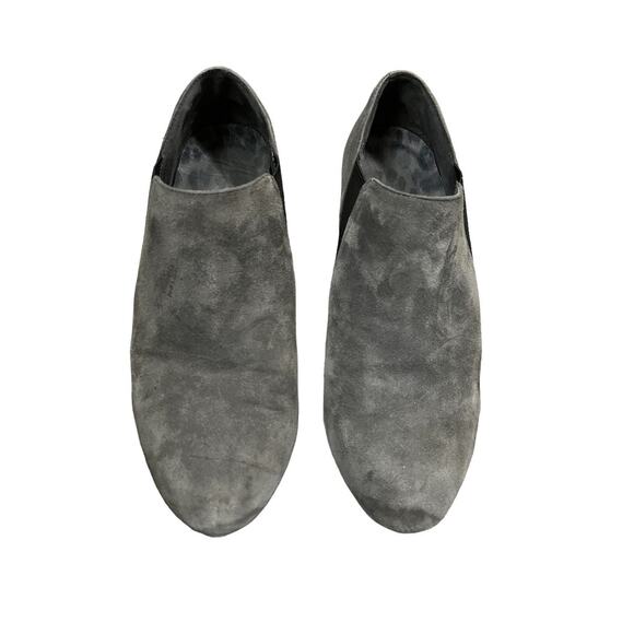 Vionic Shoes - Vionic Womens Stanton Suede Wedge Booties Slate Gray Size 8